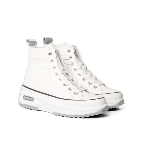 Γυναικεία Παπούτσια Casual Aqua.Cocco Λευκό ECOleather Replay RV1H0006s-0061