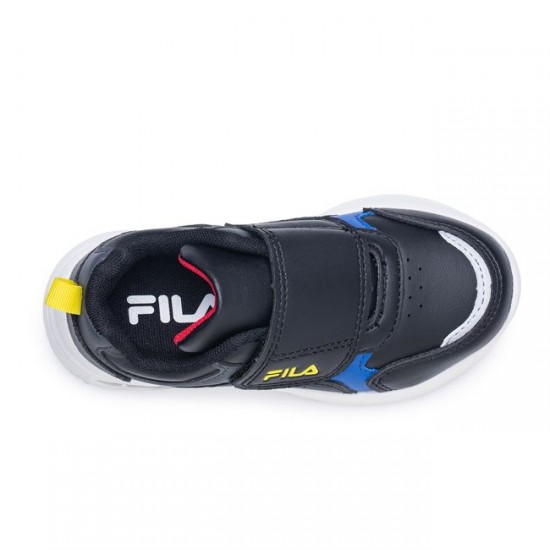 Παιδικά Αθλητικά Παπούτσια Αγόρι Με Φωτάκια FILA BLINK black-blue-yellow 7AF13034-025