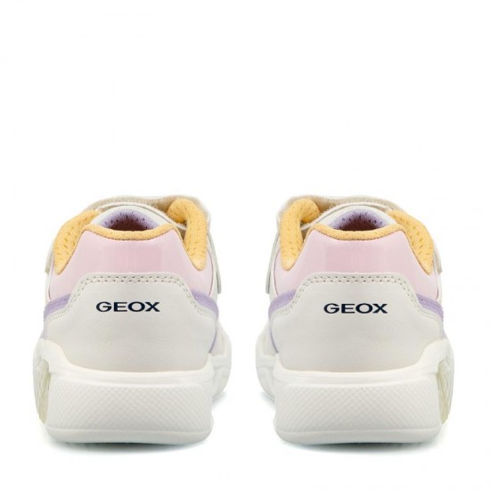 Geox Παιδικά Sneakers Illuminus Ανατομικά για Κορίτσι Μπεζ J35HPA 0BUAS C1P8W