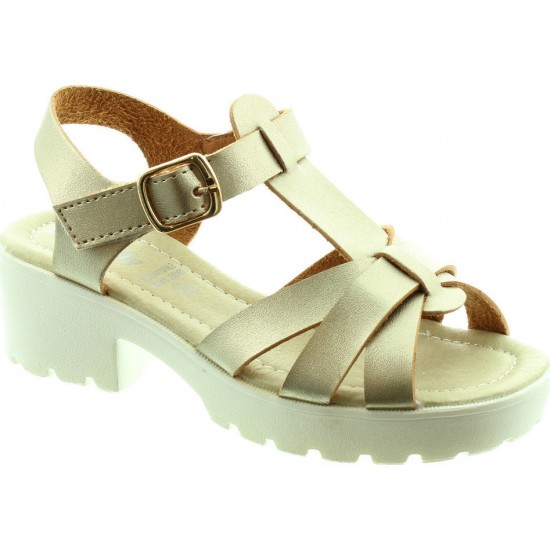 Lelli Kelly LK9481 Gold Sandals