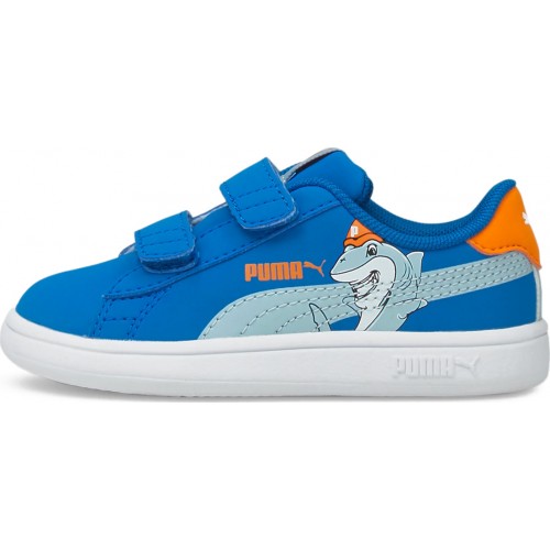 Puma Smash V2 Βρεφικά Παπούτσια 380905-01 Future Blue-Blue Fog