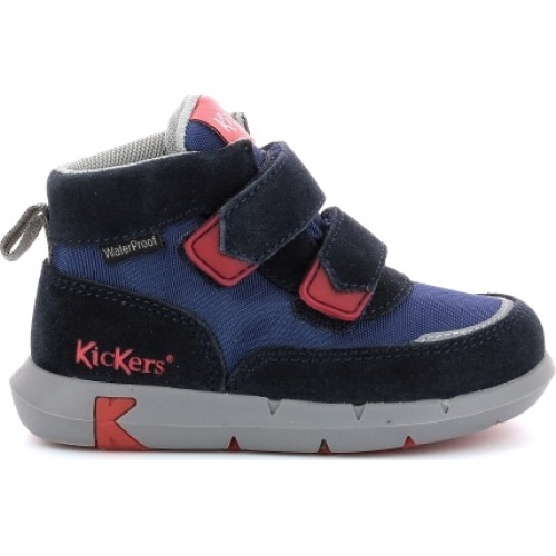 Kickers Παιδικό Sneaker High Junibo με Σκρατς για Αγόρι Navy Μπλε 878780-10-101