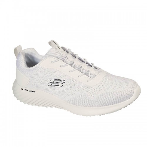 Skechers Bounder Ανδρικά Αθλητικά Παπούτσια Running Λευκά 232377-WHT