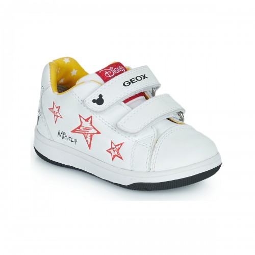Geox Παιδικό Sneaker με Σκρατς για Αγόρι Λευκό B251LA-00085-C0404