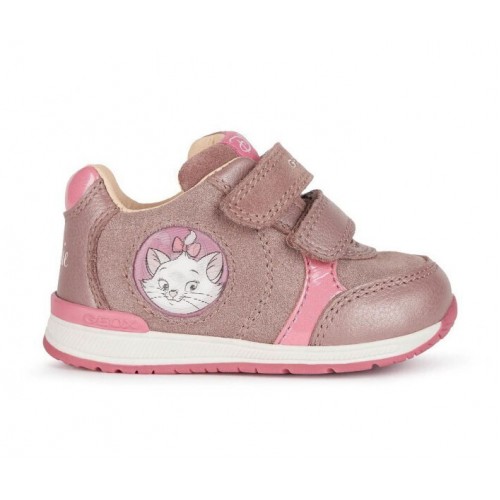 Geox Παιδικά Sneakers Rishon Ανατομικά με Σκρατς για Κορίτσι Ροζ B260LB 07744 C8J8N