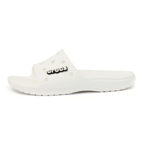 Crocs Classic Slides σε Λευκό Χρώμα 206121-100