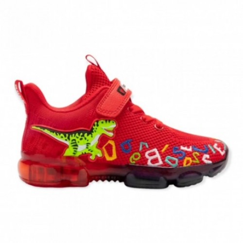 Bull Boys Παιδικό Sneaker με Φωτάκια για Αγόρι Κόκκινο BBAL2102