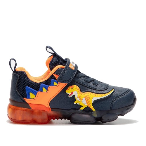 Bull Boys Παιδικά Sneakers με Φωτάκια για Αγόρι Μπλε - Πορτοκαλί DNAL2206