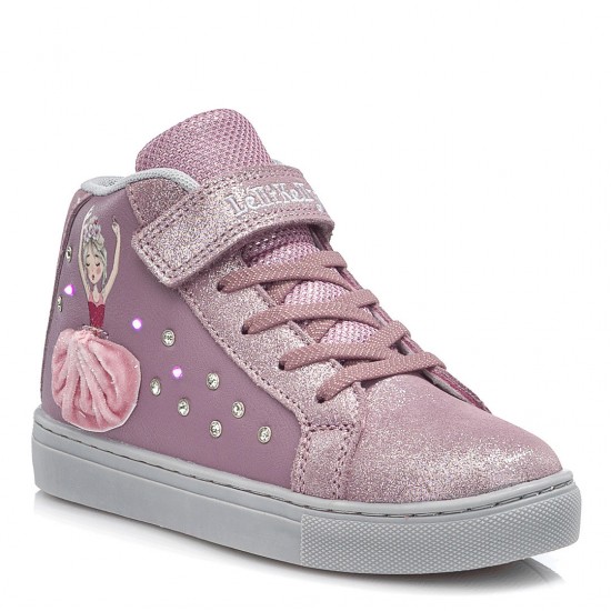 Lelli Kelly Παιδικά Sneakers High Mille Stelle με Φωτάκια για Κορίτσι Ροζ LKAL2286-ECH4