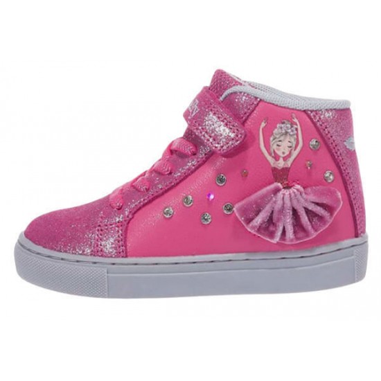 Lelli Kelly Παιδικά Sneakers High Mille Stelle με Φωτάκια για Κορίτσι Φούξια LKAL2286-EN01