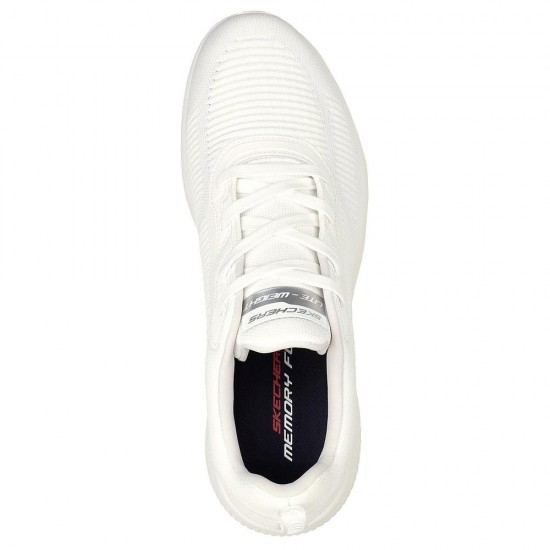 Skechers Squad Ανδρικά Αθλητικά Παπούτσια Running Λευκά 232290-WHT