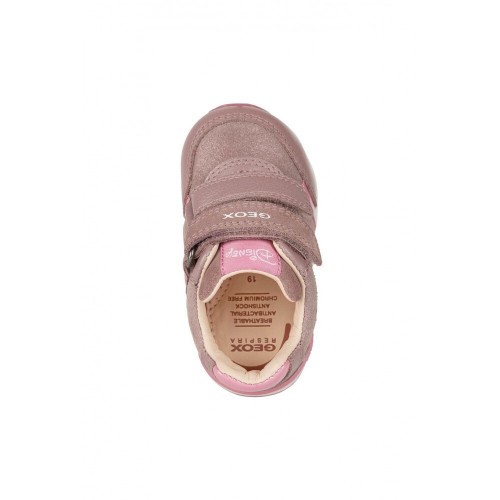 Geox Παιδικά Sneakers Rishon Ανατομικά με Σκρατς για Κορίτσι Ροζ B260LB 07744 C8J8N