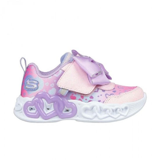 Skechers Παιδικά Sneakers Infinite Heart με Φωτάκια Ροζ 302695N-LTPL