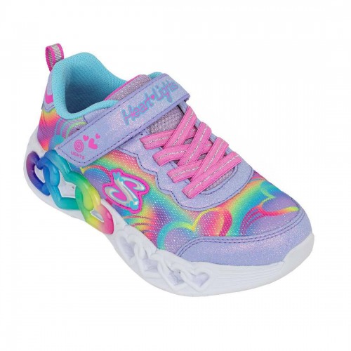 Skechers Παιδικά Sneakers Infinite Heart Lights με Φωτάκια για Κορίτσι Λιλά 303750L-LVMT