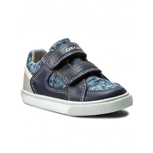 Geox Παιδικά Sneakers Ανατομικά με Σκρατς για Αγόρι Μπλε B72A7G 01385 C0661