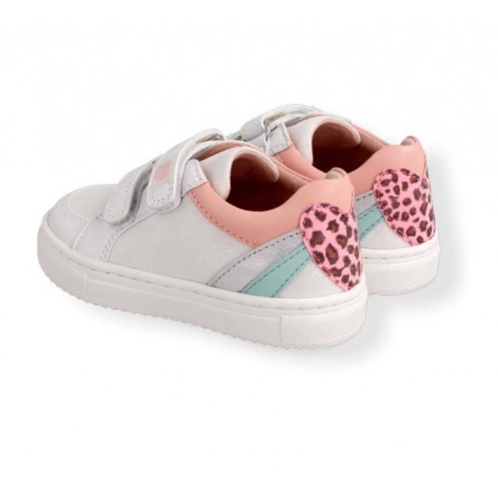 Garvalin Παιδικά Sneakers με Σκρατς για Κορίτσι 222330-B Λευκό