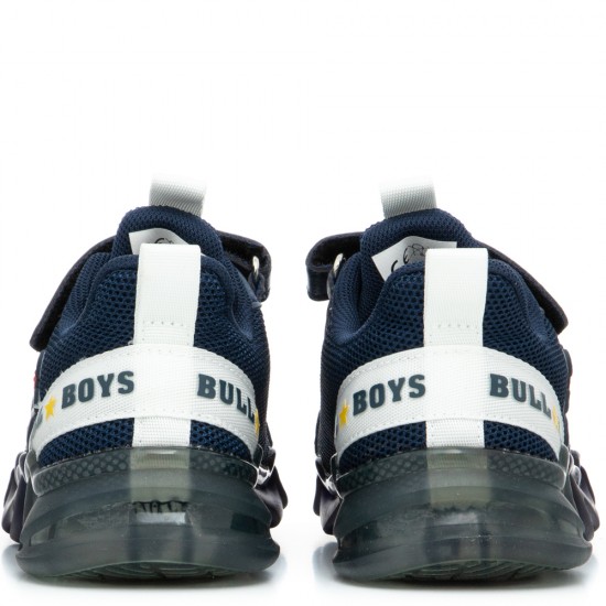 Sneaker για αγόρι Μπλε φωτάκια σπινόσαυρος BULL BOYS DΝΑL3360-AE01