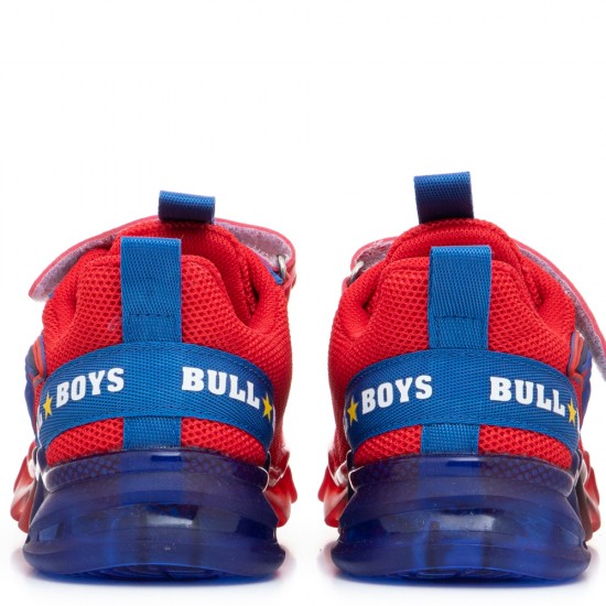 Sneaker για αγόρι κόκκινο πτεροδάκτυλος BULL BOYS DΝΑL3364 ΑD01 ROSSO