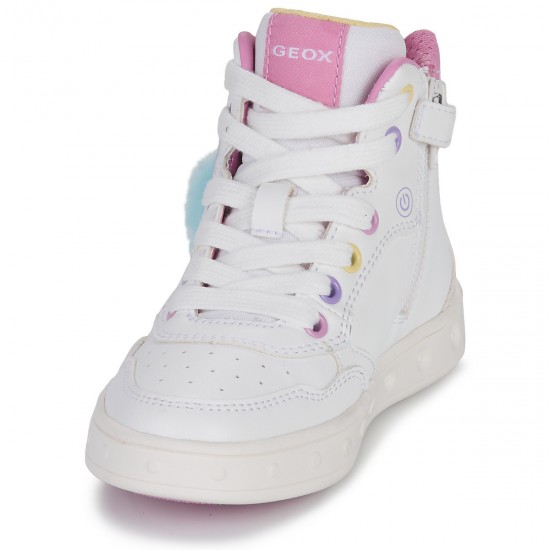 Geox Παιδικά Sneakers High Λευκά J368WC 054AS C0653