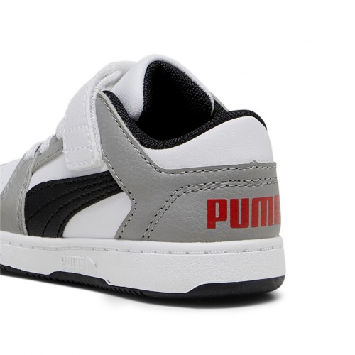 Puma Αθλητικά Παιδικά Παπούτσια Μπάσκετ Rebound Layup Μαύρο -  Γκρι 370493-20