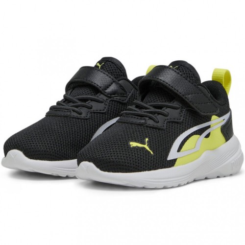 Puma Παιδικά Sneakers High All-Day Active Μαύρο Κίτρινο 387387-15