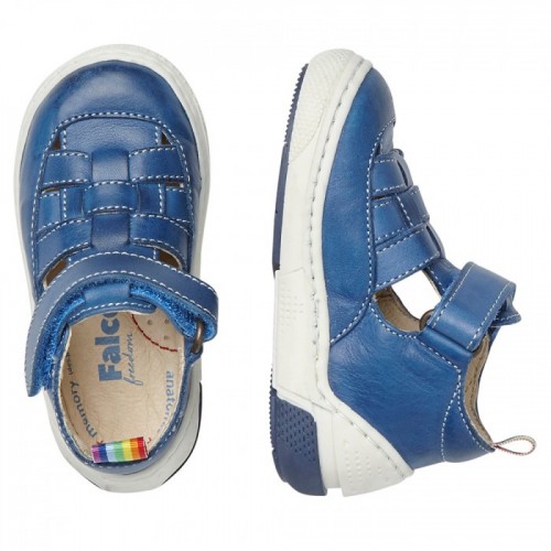 Παιδικό πέδιλο FALCOTTO Semi-open sandal with aeroplanes print - Milky-Blue 2015900010C03