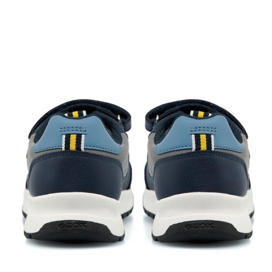 Geox Παιδικά Sneakers Briezee Ανατομικά για Αγόρι Navy - White J25GMB 014ME C0661