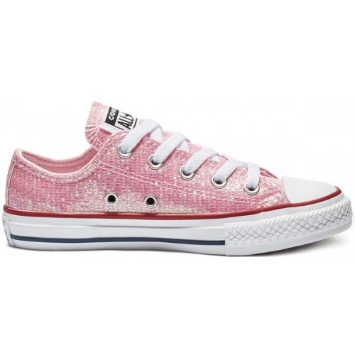Converse Παιδικά Sneakers All Star Sparkle Synthetic Ox για Κορίτσι Ροζ 663628C