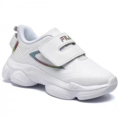 Fila Παιδικά Sneakers Musha με Σκρατς για Κορίτσι Λευκά 7KW13017-100