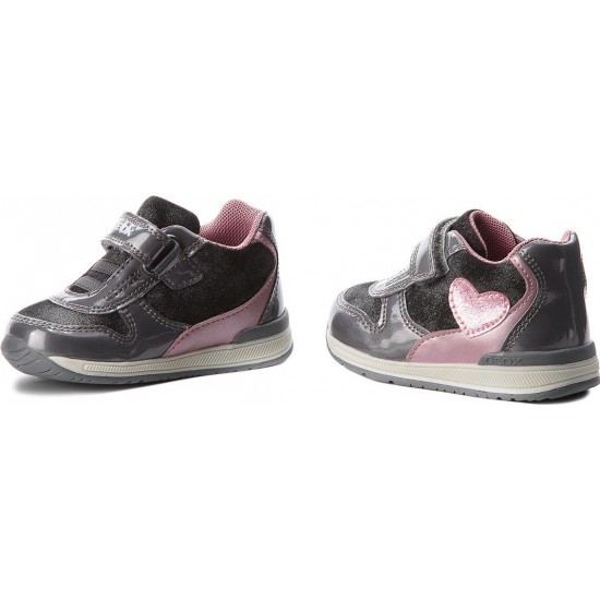 Geox Παιδικά Sneakers High Ανατομικά για Κορίτσι Γκρι B840LB 0HIPV C0502