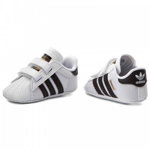 Adidas Βρεφικά Sneakers Αγκαλιάς Λευκά Superstar S79916