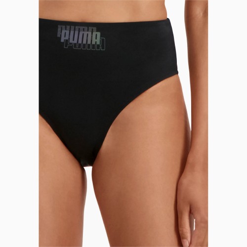 PUMA Swim High Waist Women's Bikini Bottom 935498-01 Black Combo