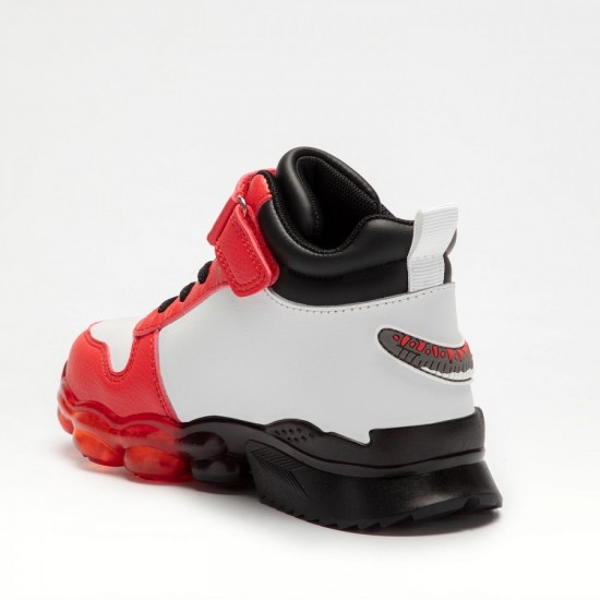 Bull Boys Παιδικά Sneakers High με Φωτάκια για Αγόρι Κόκκινα DNAL2201