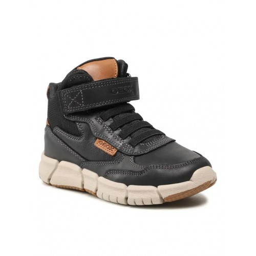 Geox Παιδικά Sneakers με Σκρατς για Αγόρι J169BE 0ME45 C9999 Μαύρα