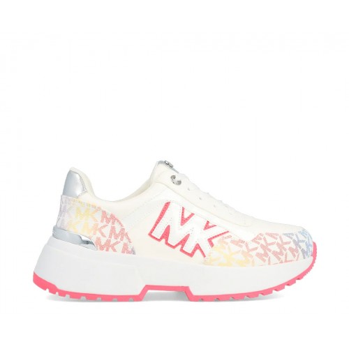 Michael Kors Kids Sneakers Για Κορίτσι MK101016C σε Λευκό-Ροζ χρώμα