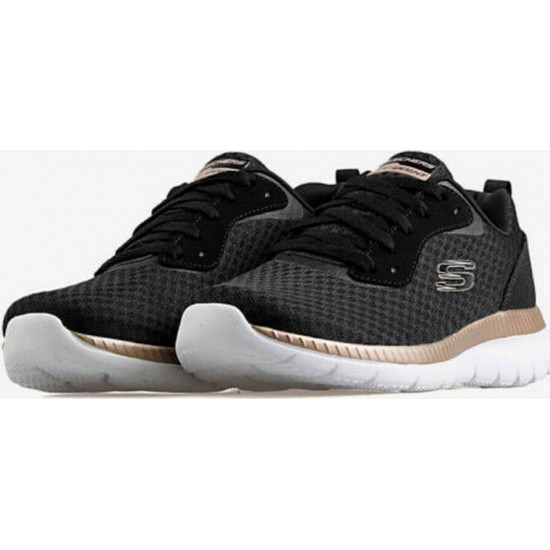 Skechers Bountiful Γυναικεία Αθλητικά Παπούτσια Running Μαύρα 12606-BKRG