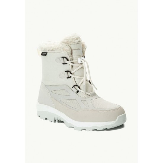 Παιδικές χειμερινές μπότες Jack Wolfskin VOJO SHELL XT TEXAPORE MID 4054101-5062-350 σε χρώμα Πέρλα