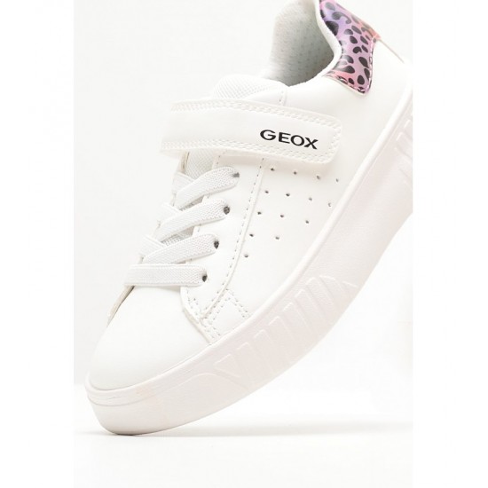 Geox Παιδικά Sneakers Ανατομικά Λευκά J45DVC 000BC C1Z7X
