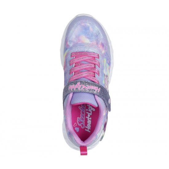 Skechers Παιδικά Sneakers Infinite Heart Lights με Φωτάκια για Κορίτσι Lavender 303753L-LVMT