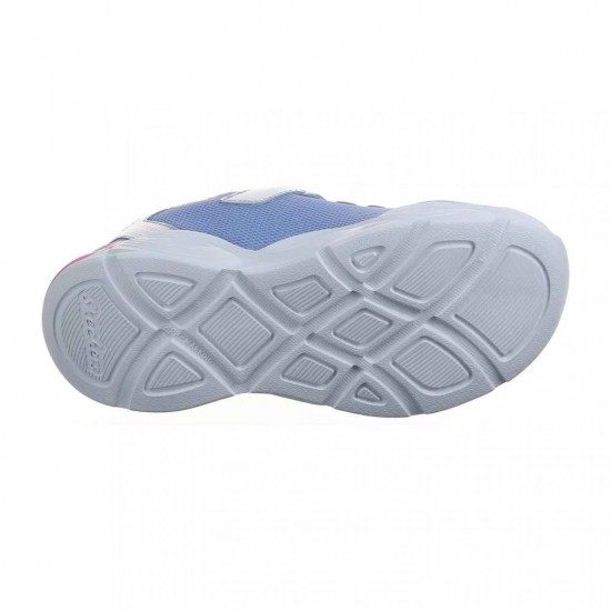 Skechers παιδικά αθλητικά παπούτσια με φωτάκια για κορίτσια Ροζ - Μωβ 303717L-PWMT