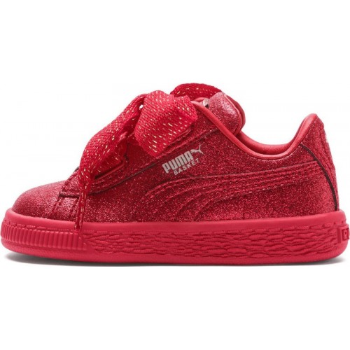 Puma Basket Heart Holiday Glamour 367631-01 Red